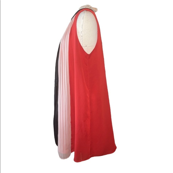 METAPHOR DRESS - WHITE/ORANGE/BLACK - Picture 2 of 11